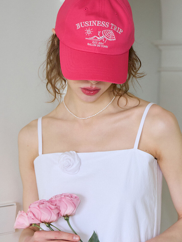 Business Trip Ball Cap_ Pink