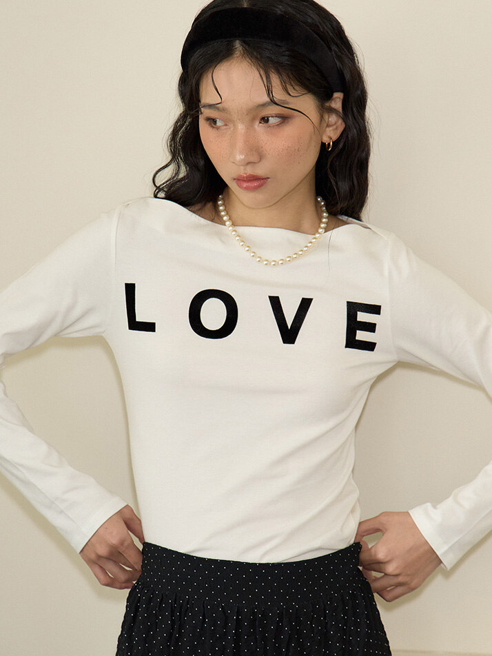 Love Boat Neck T_ White