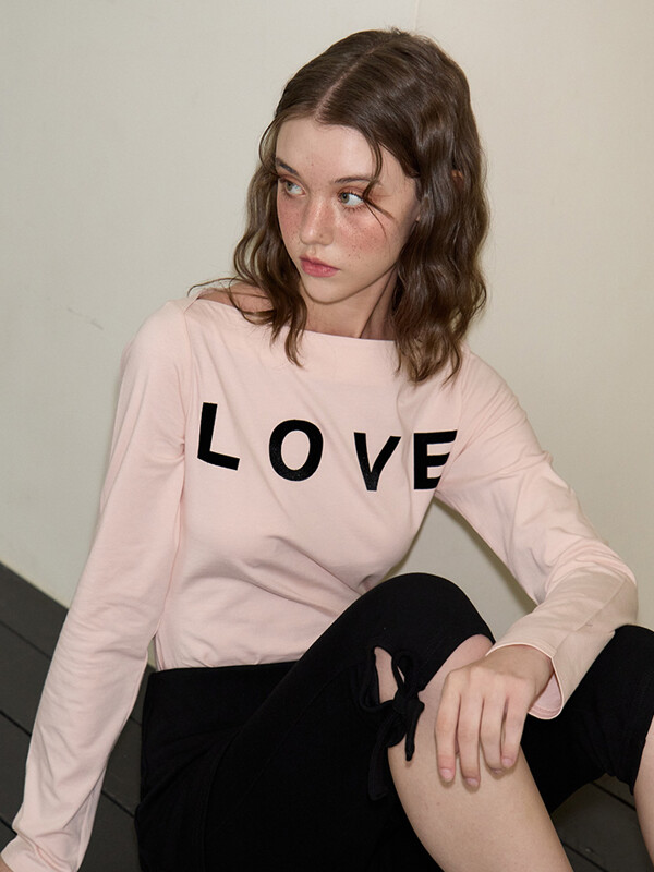 Love Boat Neck T_ Pink