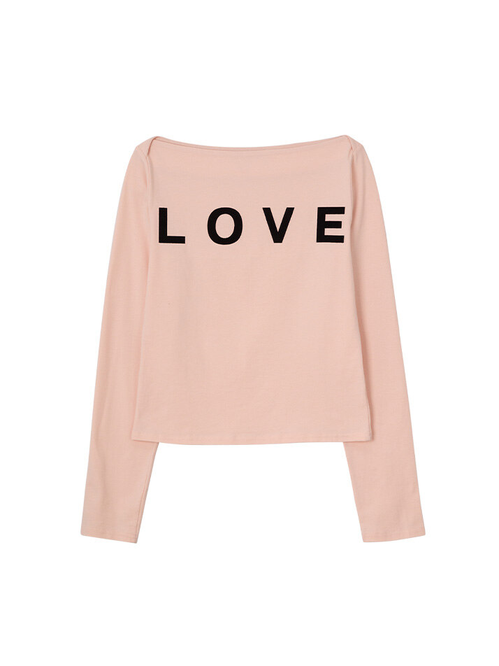 Love Boat Neck T_ Pink