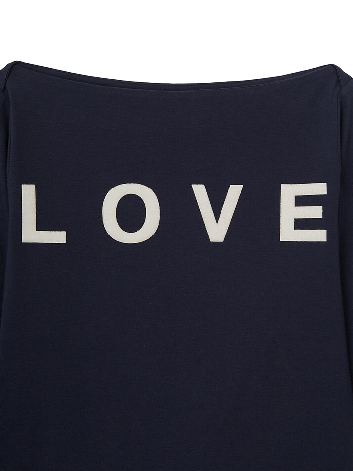 Love Boat Neck T_ Navy