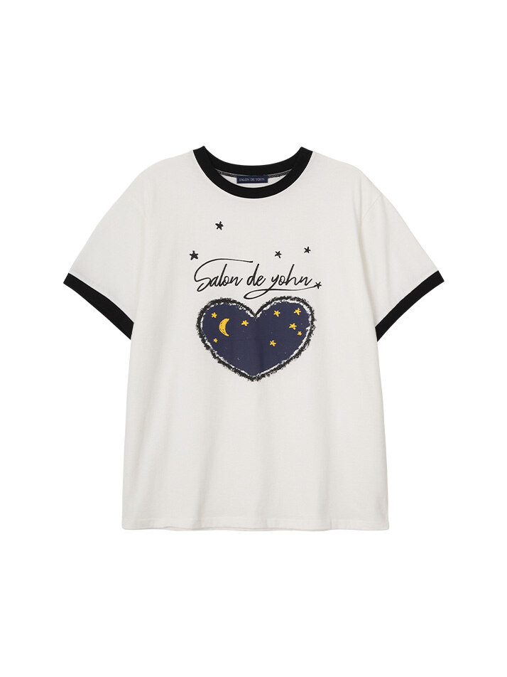 Heart Loose Fit Short Sleeve T