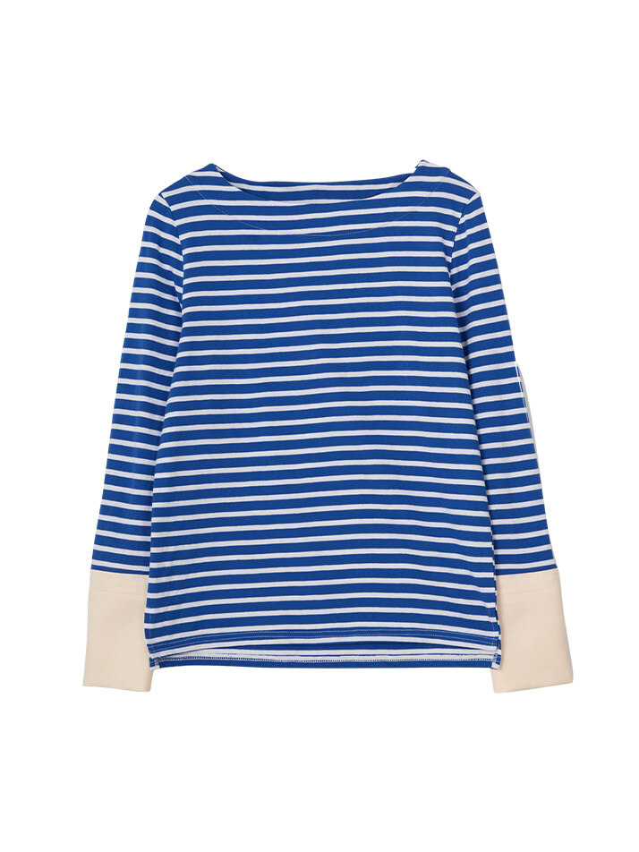 Stripe Cuffs T_ Blue