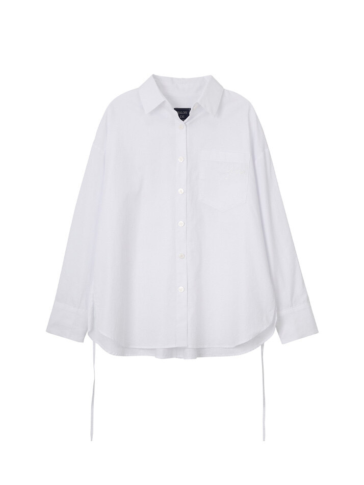 Solid Over Fit Shirt_ White