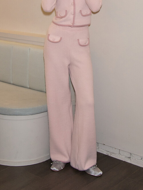 Cozy Knit Pants_ Pink