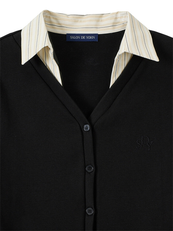 Timeless Short Sleeve Cardigan_ Black
