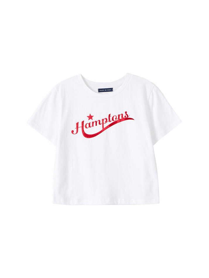 Hampton Crop T_ White+Red