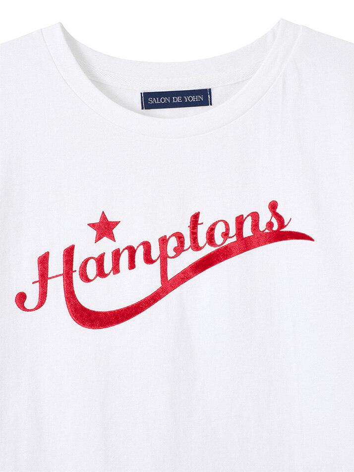 Hampton Crop T_ White+Red