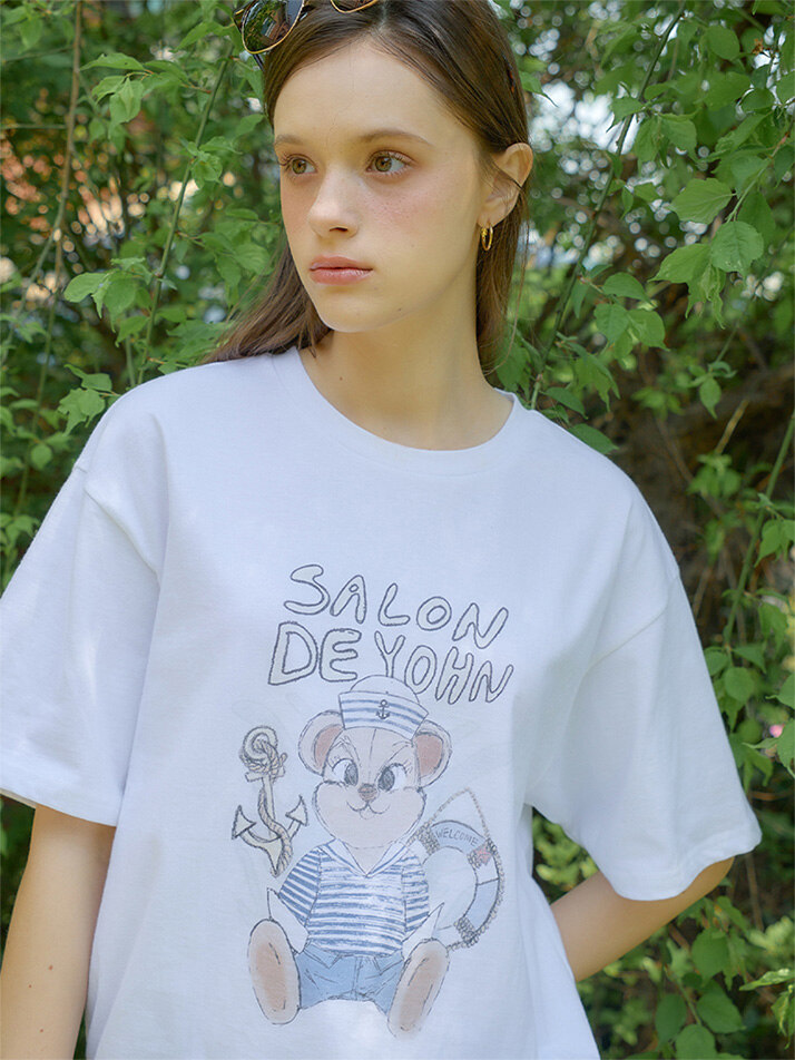 Marine Bear Boxy T_ White