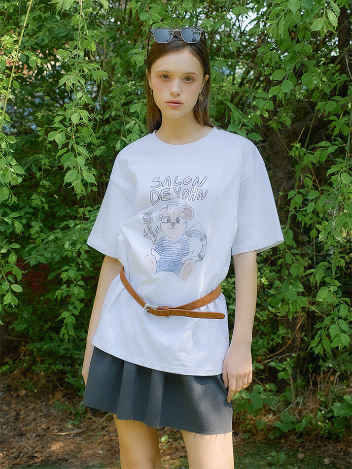 Marine Bear Boxy T_ White