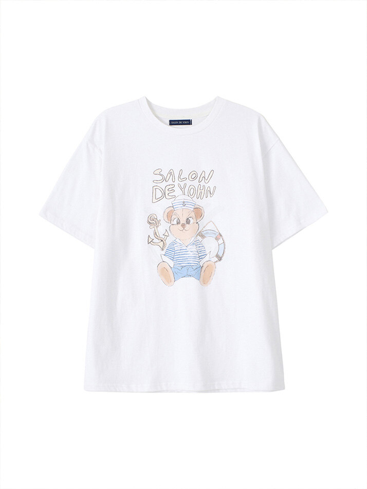 Marine Bear Boxy T_ White