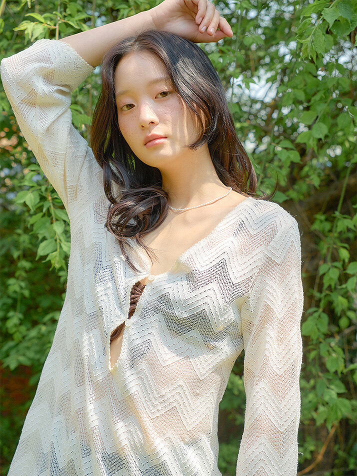 Vintage Lace Cover Up Dress_ Ivory