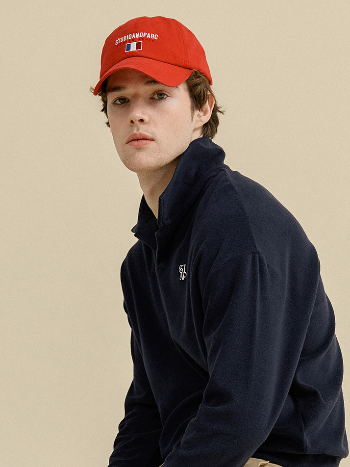 (UNI) France Logo Ball Cap_Red