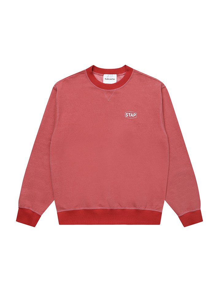 (UNI) STAP Pigment Sweatshirt_Red