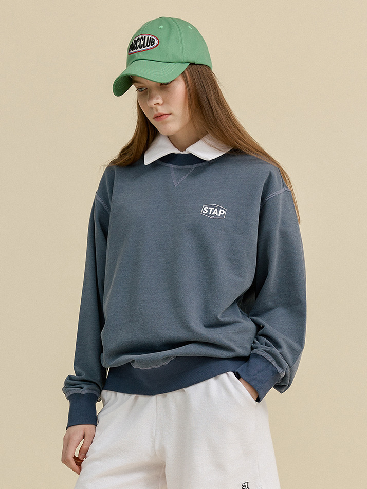 (UNI) STAP Pigment Sweatshirt_Navy
