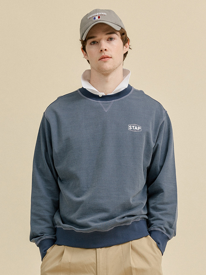 (UNI) STAP Pigment Sweatshirt_Navy