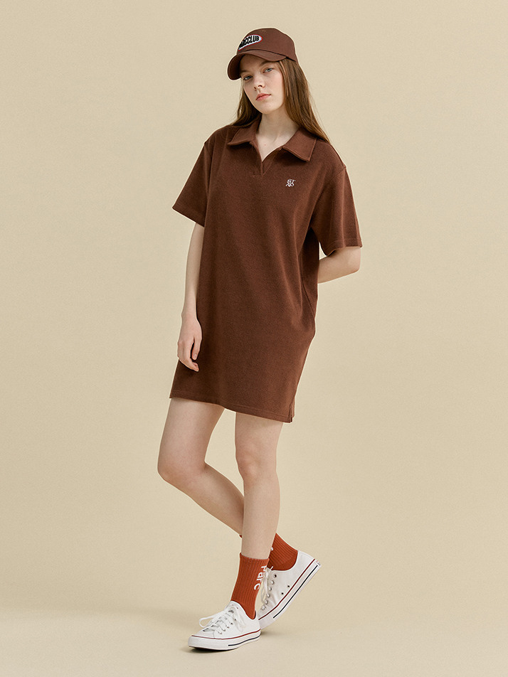 (WOMEN) Porquerolles Terry Dress_Brown