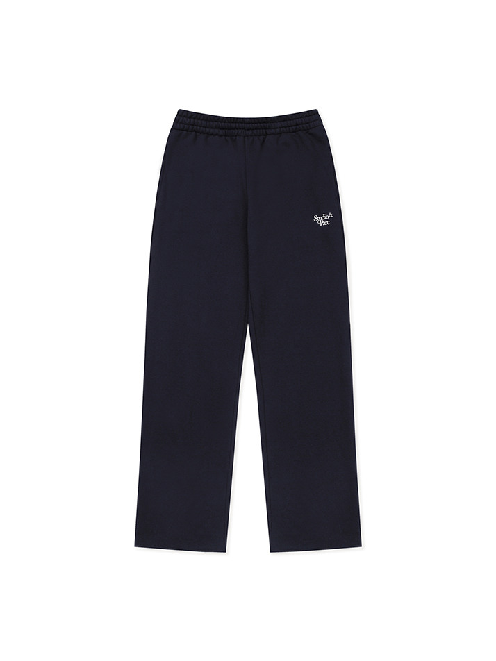 (UNI) Straight Sweat Pants_Navy