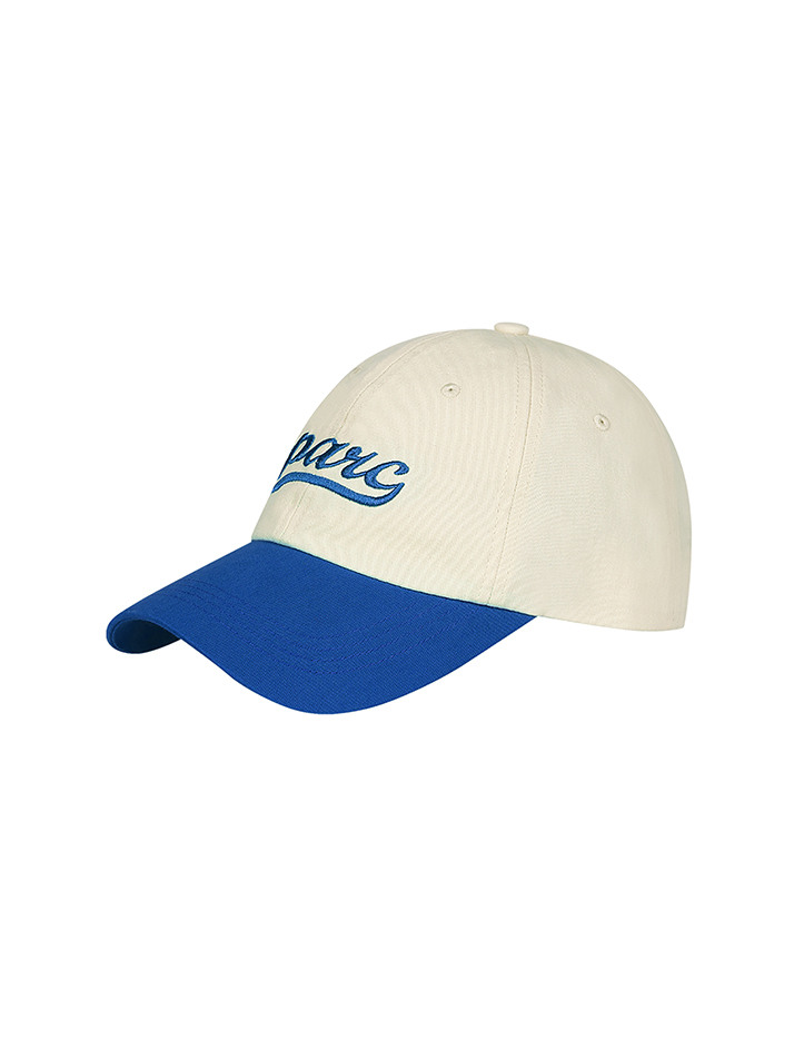 (UNI) Parc Color block Ball Cap_Blue