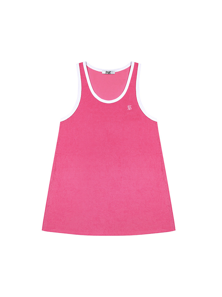 (WOMEN) Terry Sleeveless One Piece_Pink