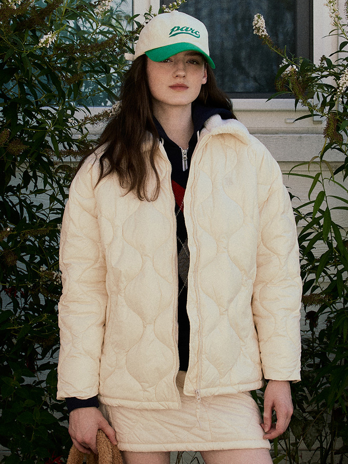 (WOMEN) Onion Quilting Wellon Jacket_Ivory