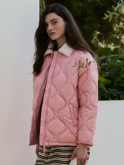 (WOMEN) Onion Quilting Wellon Jacket_Pink