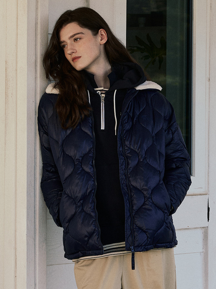 (WOMEN) Onion Quilting Wellon Jacket_Navy