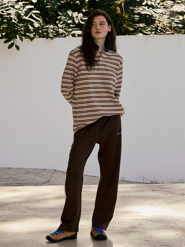 (WOMEN) Lace Jersey Pants_Brown