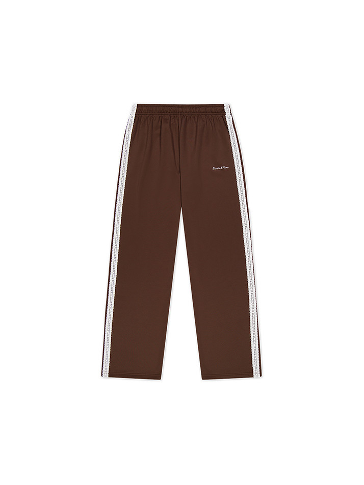 (WOMEN) Lace Jersey Pants_Brown