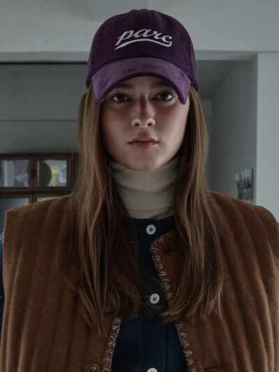 (UNI) Parc Corduroy Ball Cap_Violet