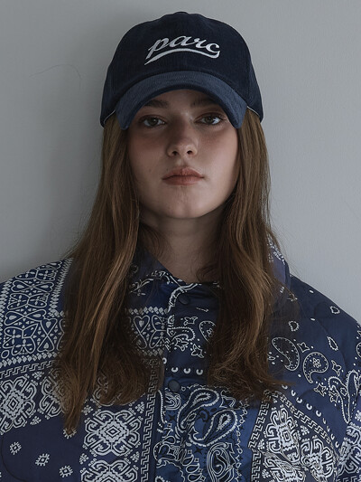 (UNI) Parc Corduroy Ball Cap_Navy