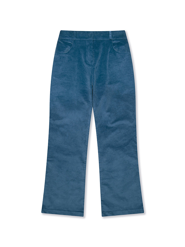 Corduroy Banding Pants_Cobalt Blue