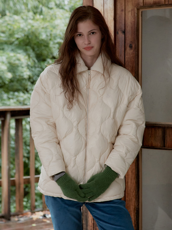 Onion Quilting Wellon Jacket_Ivory