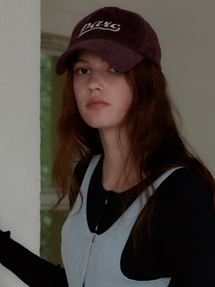 Parc Corduroy Ball Cap_Violet