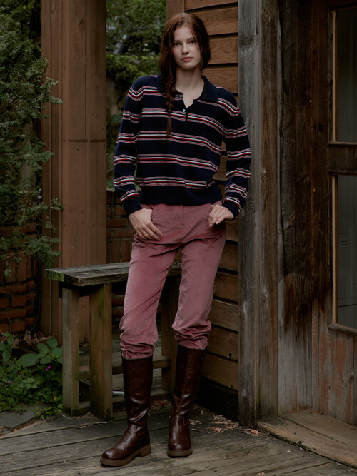 Corduroy Banding Pants_Pink