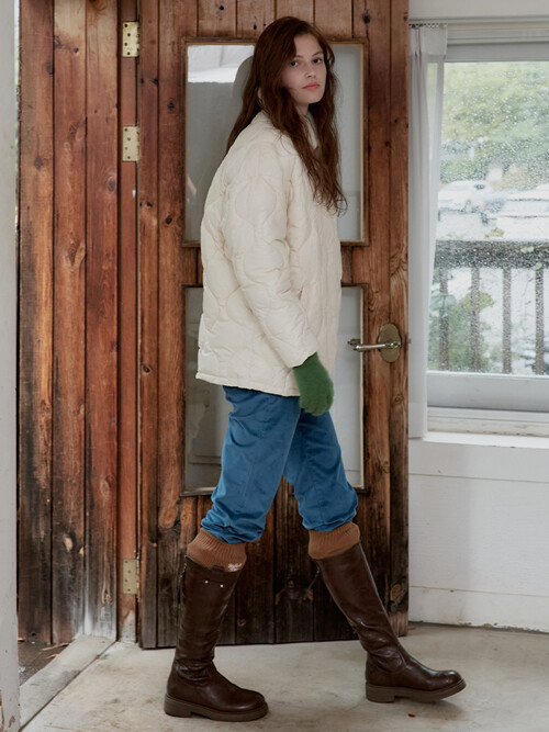 Corduroy Banding Pants_Cobalt Blue