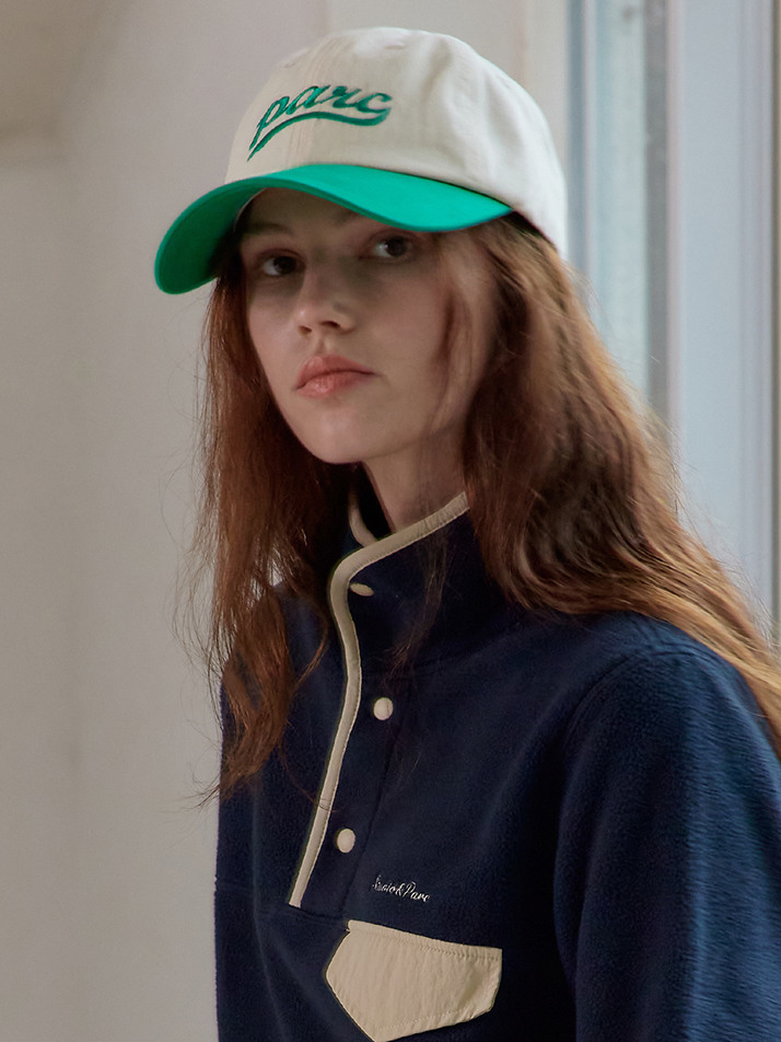 Parc Color block Ball Cap_Green