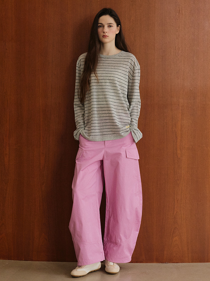 Cargo Cutline Pants_Pink
