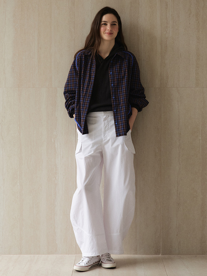 Cargo Cutline Pants_White