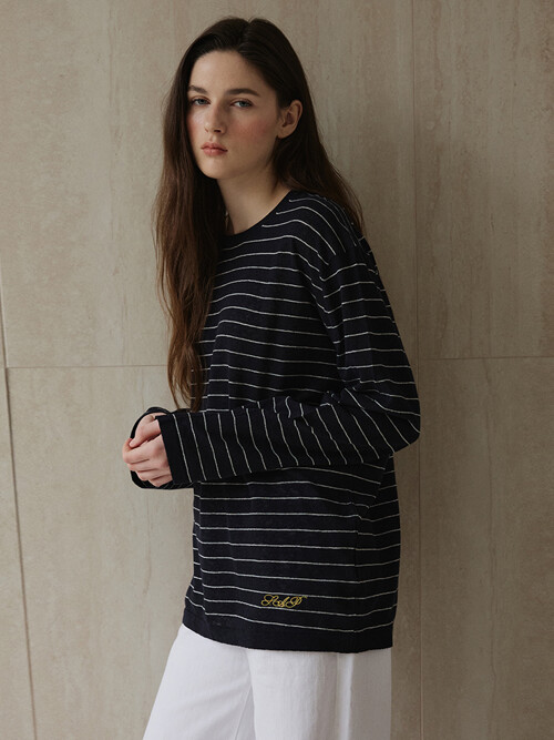Striped Knit_Navy