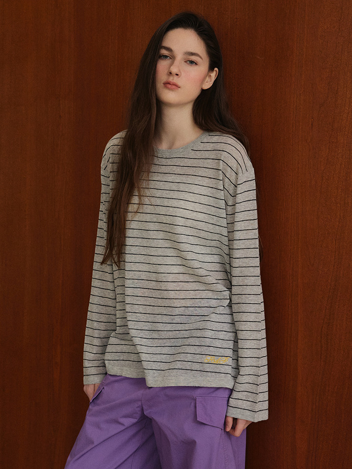 Striped Knit_Grey