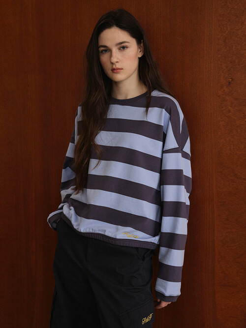 Big Striped T-Shirt_Sky Blue