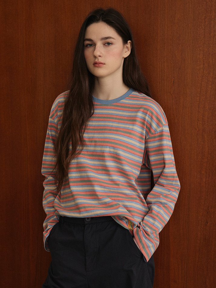 Multi Striped T-Shirt_Blue