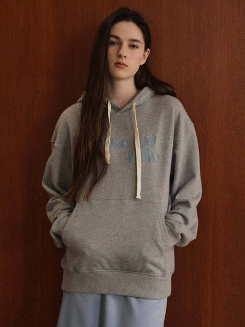 Stitch Hoodie_Melange Grey