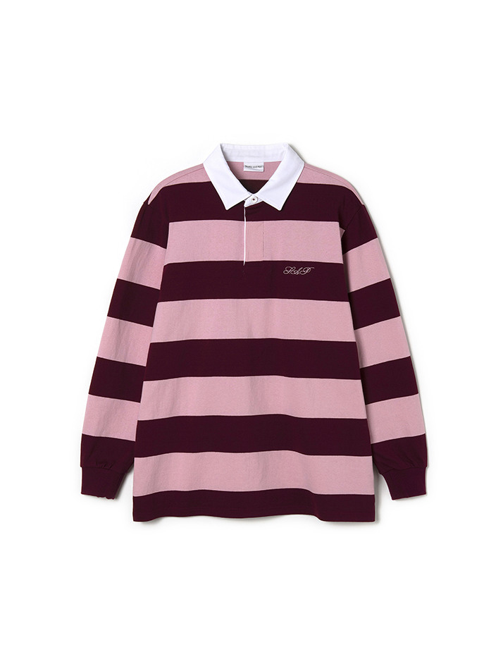 Striped Rugby Shirt_Pink