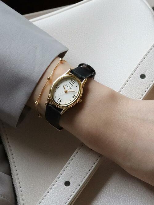 Gem-Gold/Pearl (Black leather)