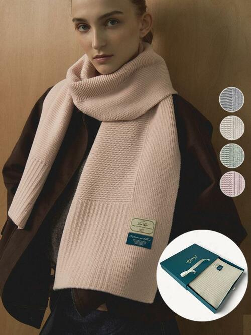 Cashmere Wool Blend Muffler (3 Colors)