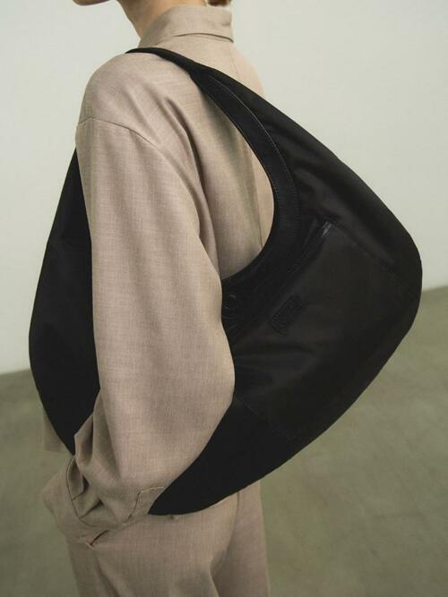 Pebble Shoulder Bag - Reversed Black (Nylon)
