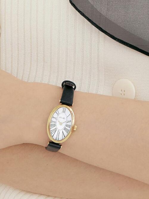 Dome-Gold/White (Black leather)
