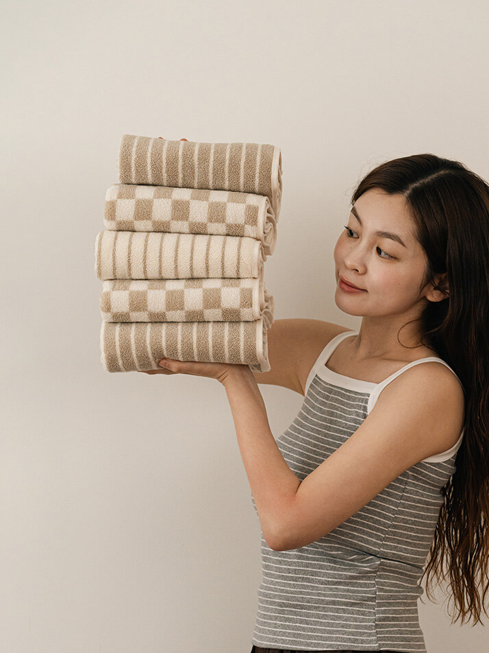 디어리얼 밀크티수건_5P(벌크포장)
